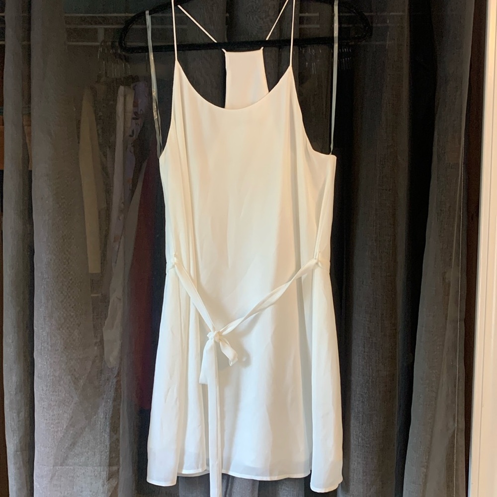 Cute white polyester dress